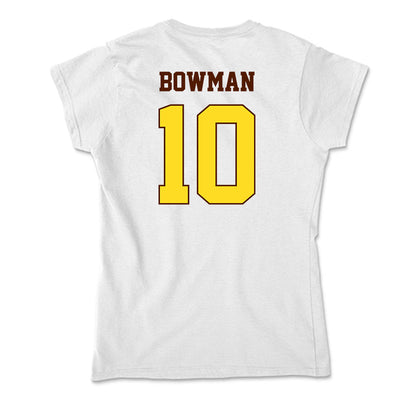 Western Michigan - NCAA Women's Soccer : Sophia Bowman - Soft Style Women’s T-Shirt-1