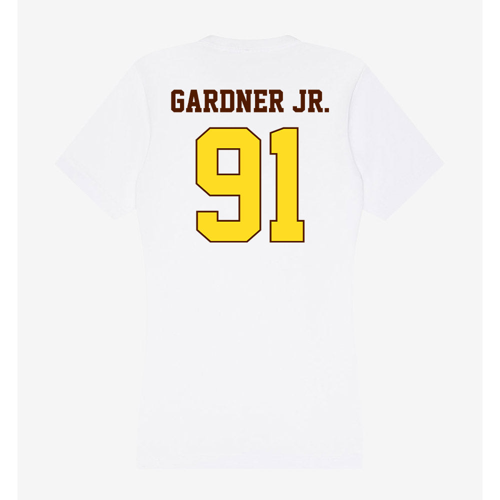 Western Michigan - NCAA Football : Scoop Gardner Jr. - Women's V-Neck T-Shirt-1