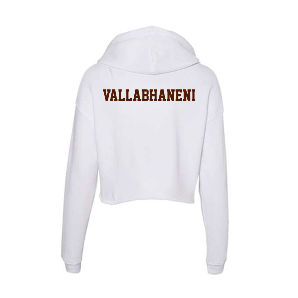 Western Michigan - NCAA Women's Golf : Megha Vallabhaneni - Women's Crop Fleece Hoodie-1