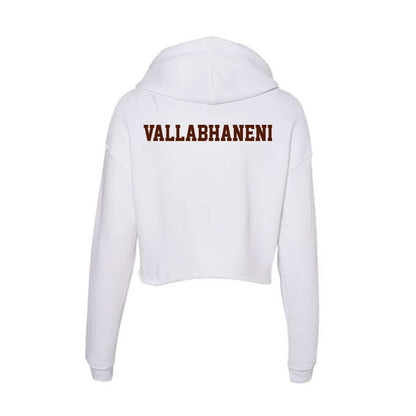 Western Michigan - NCAA Women's Golf : Megha Vallabhaneni - Women's Crop Fleece Hoodie-1