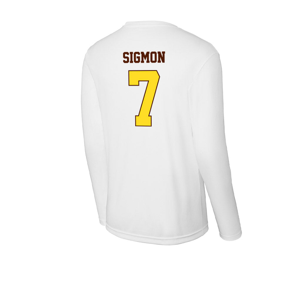 Western Michigan - NCAA Men's Basketball : Jordan Sigmon - Activewear Long Sleeve T-Shirt-1