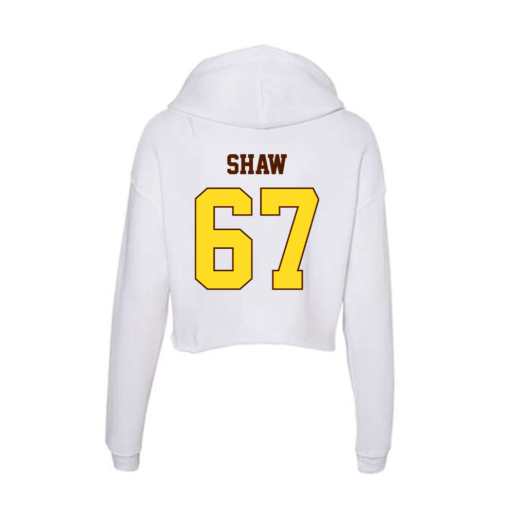 Western Michigan - NCAA Football : Trevor Shaw - Women's Crop Fleece Hooded Sweatshirt-1