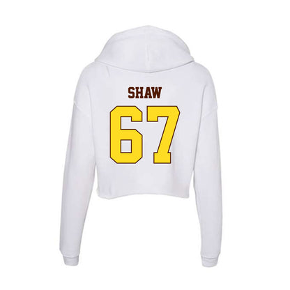 Western Michigan - NCAA Football : Trevor Shaw - Women's Crop Fleece Hooded Sweatshirt-1