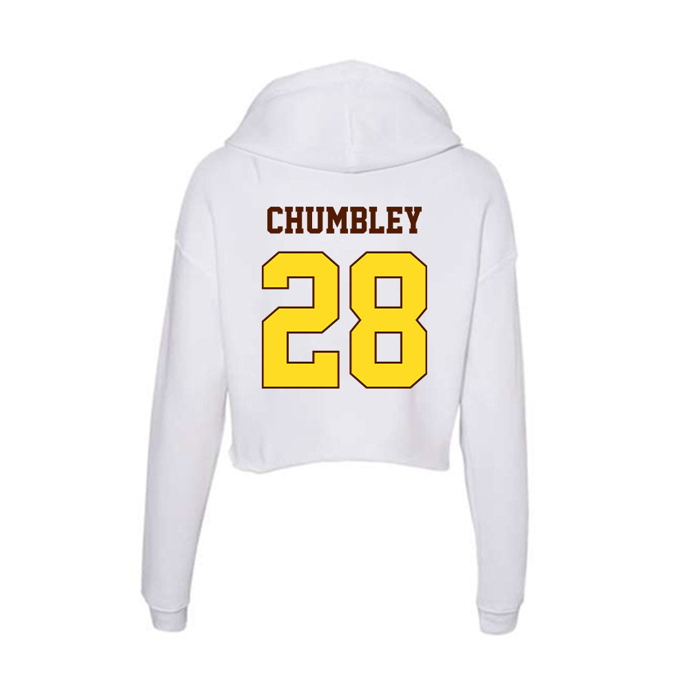 Western Michigan - NCAA Softball : Riley Chumbley - Women's Crop Fleece Hoodie-1