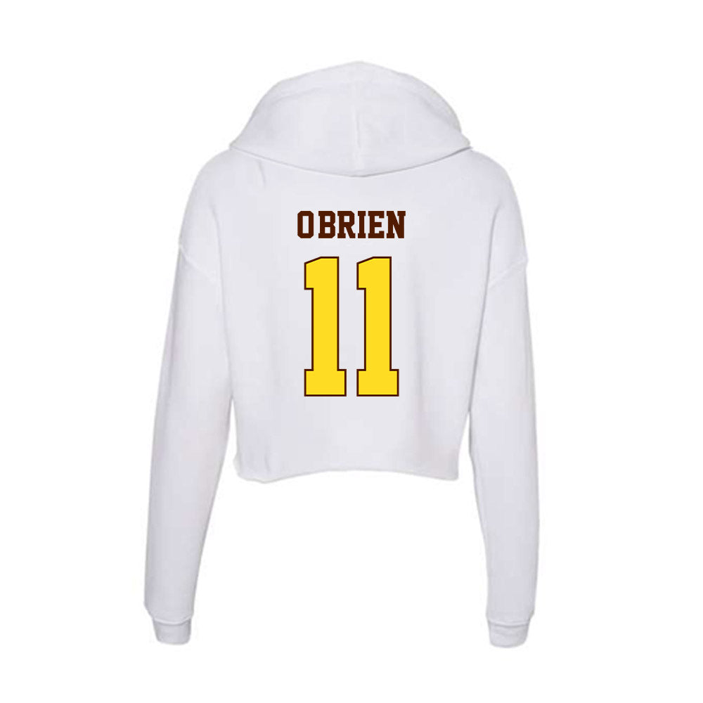 Western Michigan - NCAA Softball : Rylee O'Brien - Women's Crop Fleece Hoodie-1