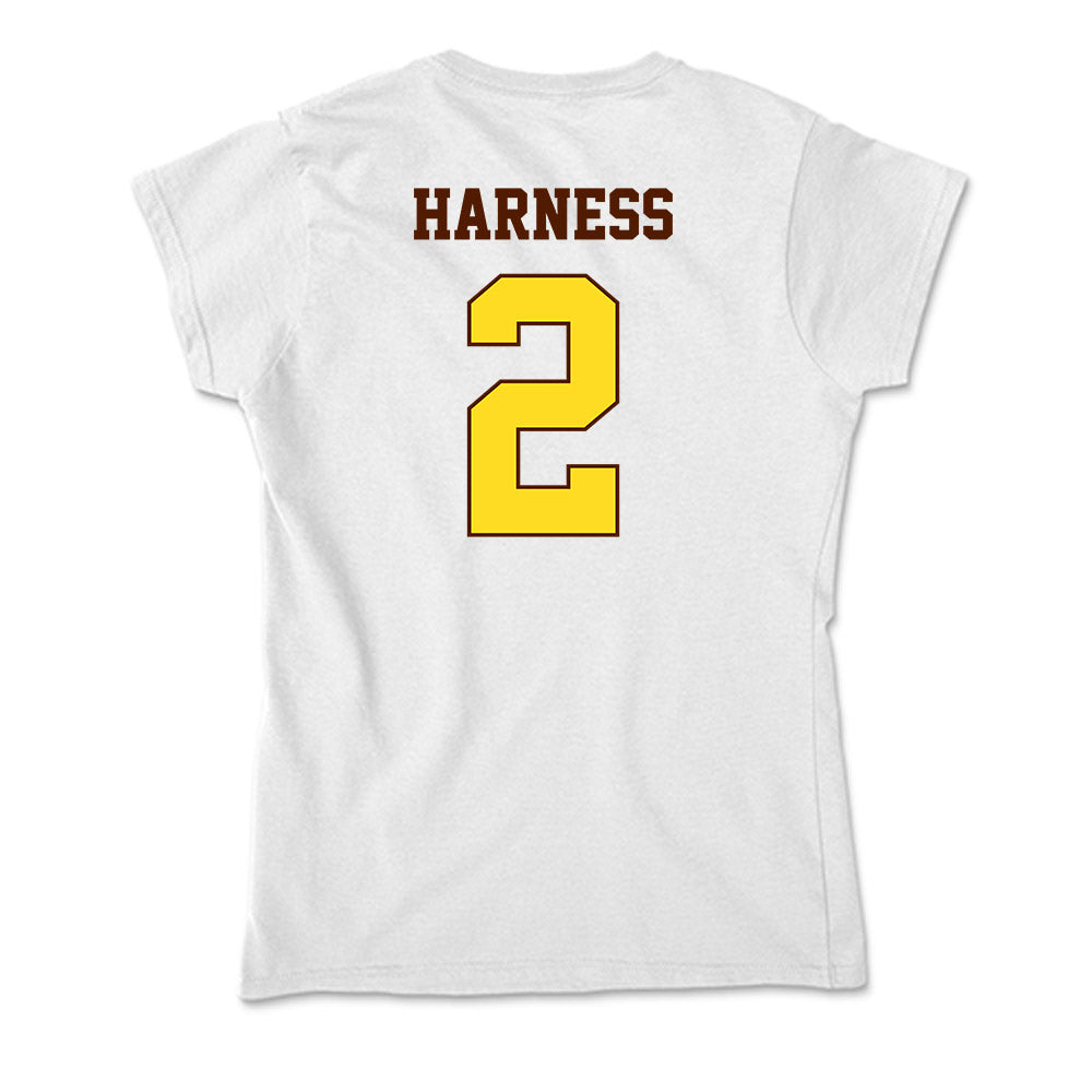 Western Michigan - NCAA Women's Basketball : Alli Harness - Soft Style Women’s T-Shirt-1