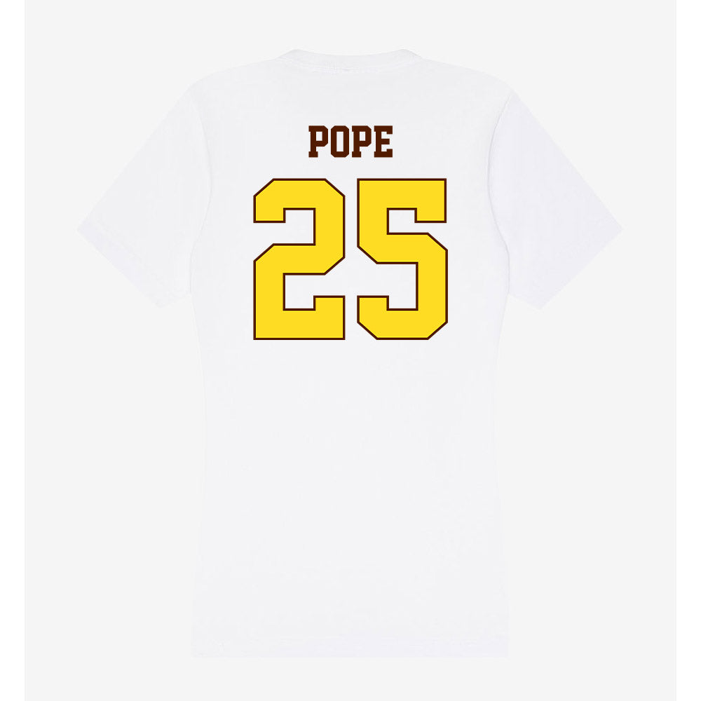Western Michigan - NCAA Football : Joey Pope - Women's V-Neck T-Shirt-1