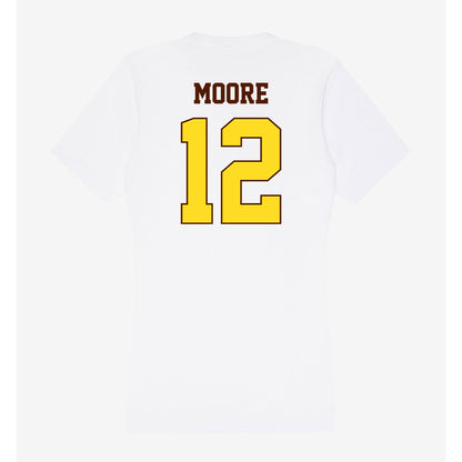 Western Michigan - NCAA Football : Dillon Moore - Women's V-Neck T-Shirt-1