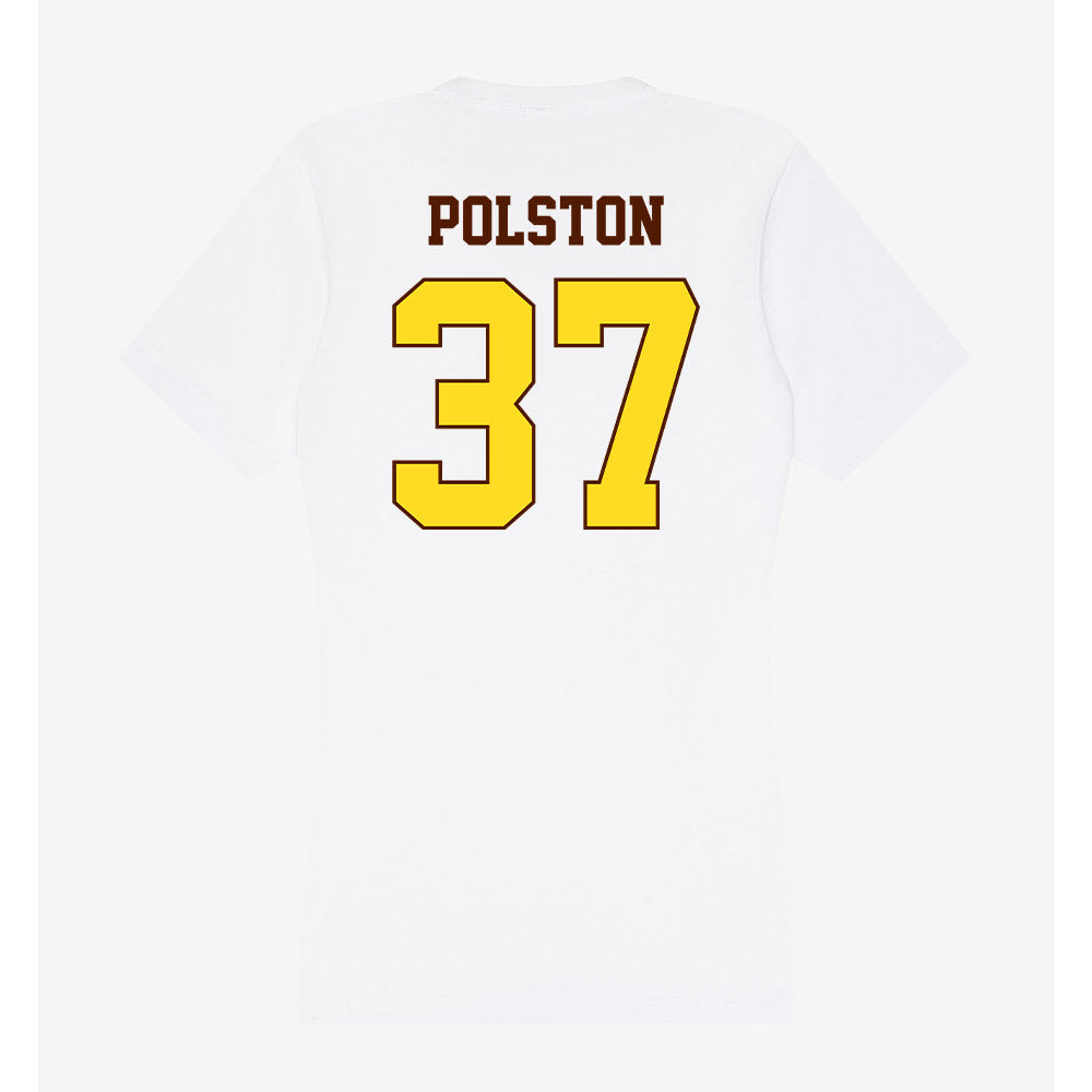 Western Michigan - NCAA Men's Ice Hockey : Michael Polston - Women's V-Neck T-Shirt-1