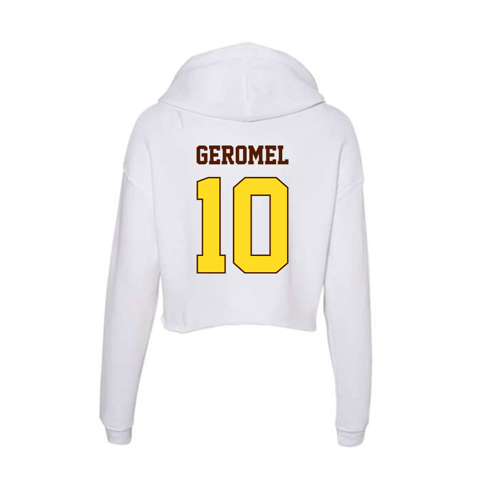 Western Michigan - NCAA Men's Soccer : Vitor Geromel - Women's Crop Fleece Hooded Sweatshirt-1