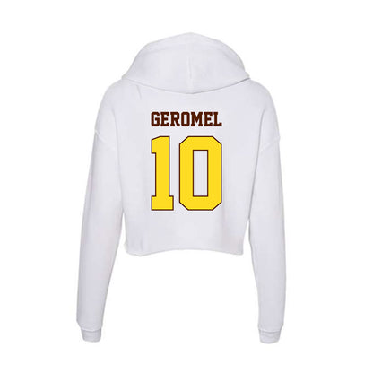 Western Michigan - NCAA Men's Soccer : Vitor Geromel - Women's Crop Fleece Hooded Sweatshirt-1