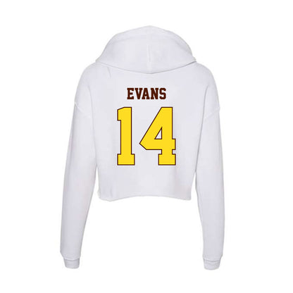 Western Michigan - NCAA Men's Tennis : Drew Evans - Women's Crop Fleece Hoodie-1