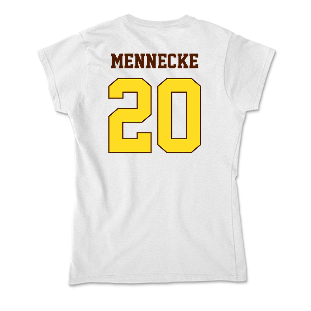 Western Michigan - NCAA Baseball : Mark Mennecke - Soft Style Women’s T-Shirt-1