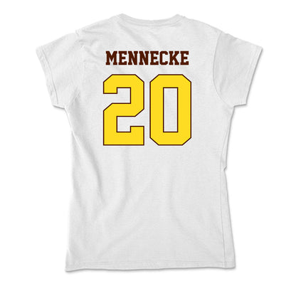 Western Michigan - NCAA Baseball : Mark Mennecke - Soft Style Women’s T-Shirt-1