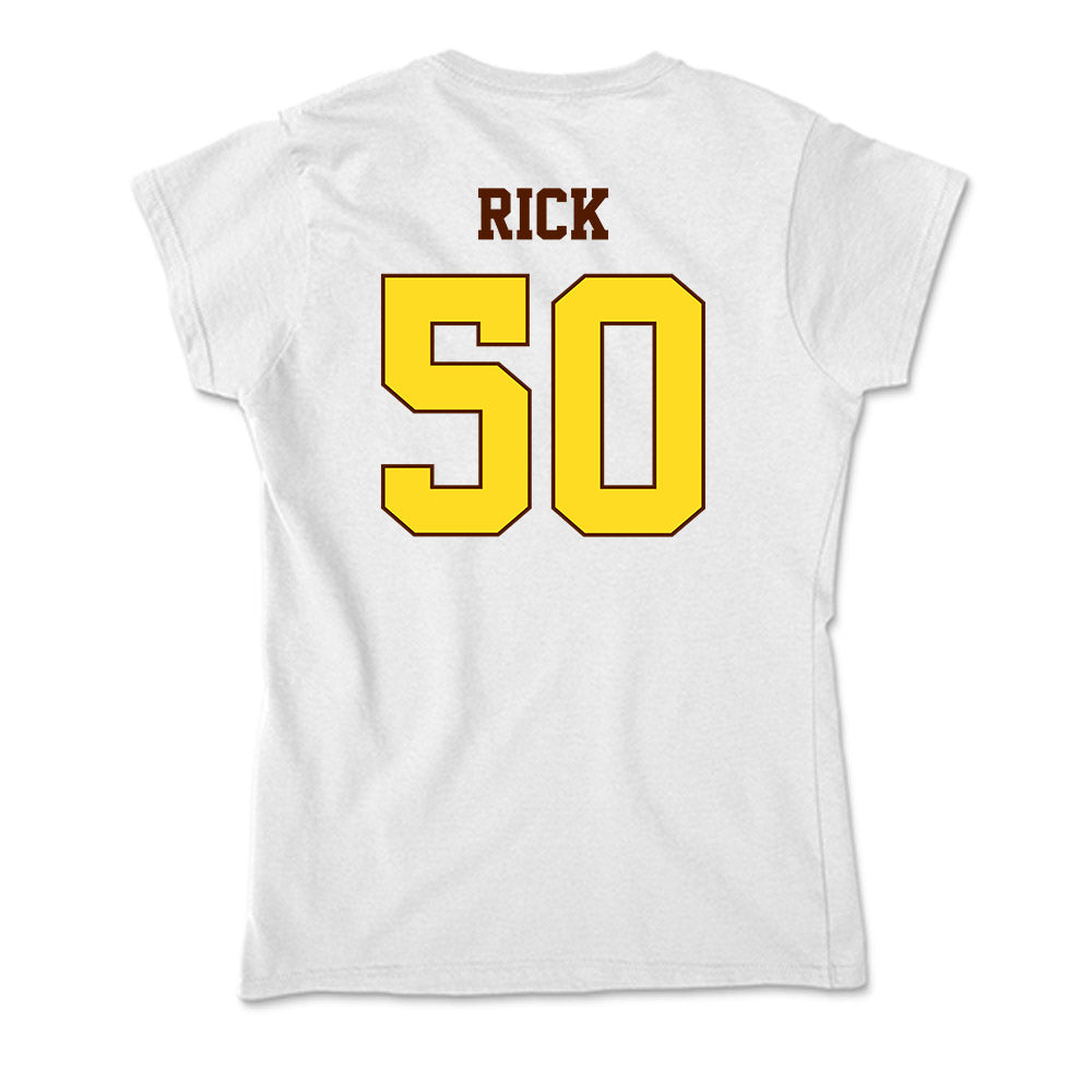 Western Michigan - NCAA Baseball : Lucas Rick - Soft Style Women’s T-Shirt-1