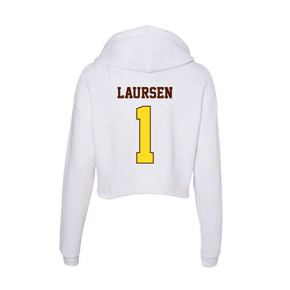 Western Michigan - NCAA Men's Ice Hockey : Kirk Laursen - Women's Crop Fleece Hoodie-1