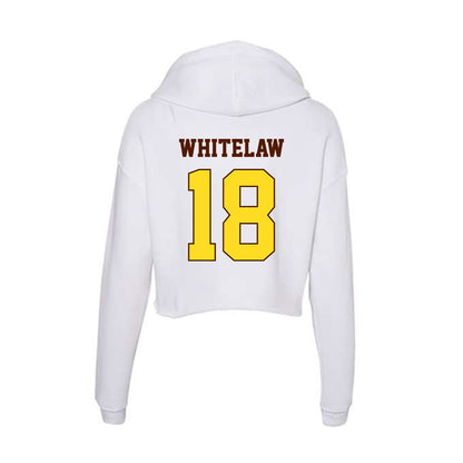 Western Michigan - NCAA Men's Ice Hockey : William Whitelaw - Women's Crop Fleece Hoodie-1