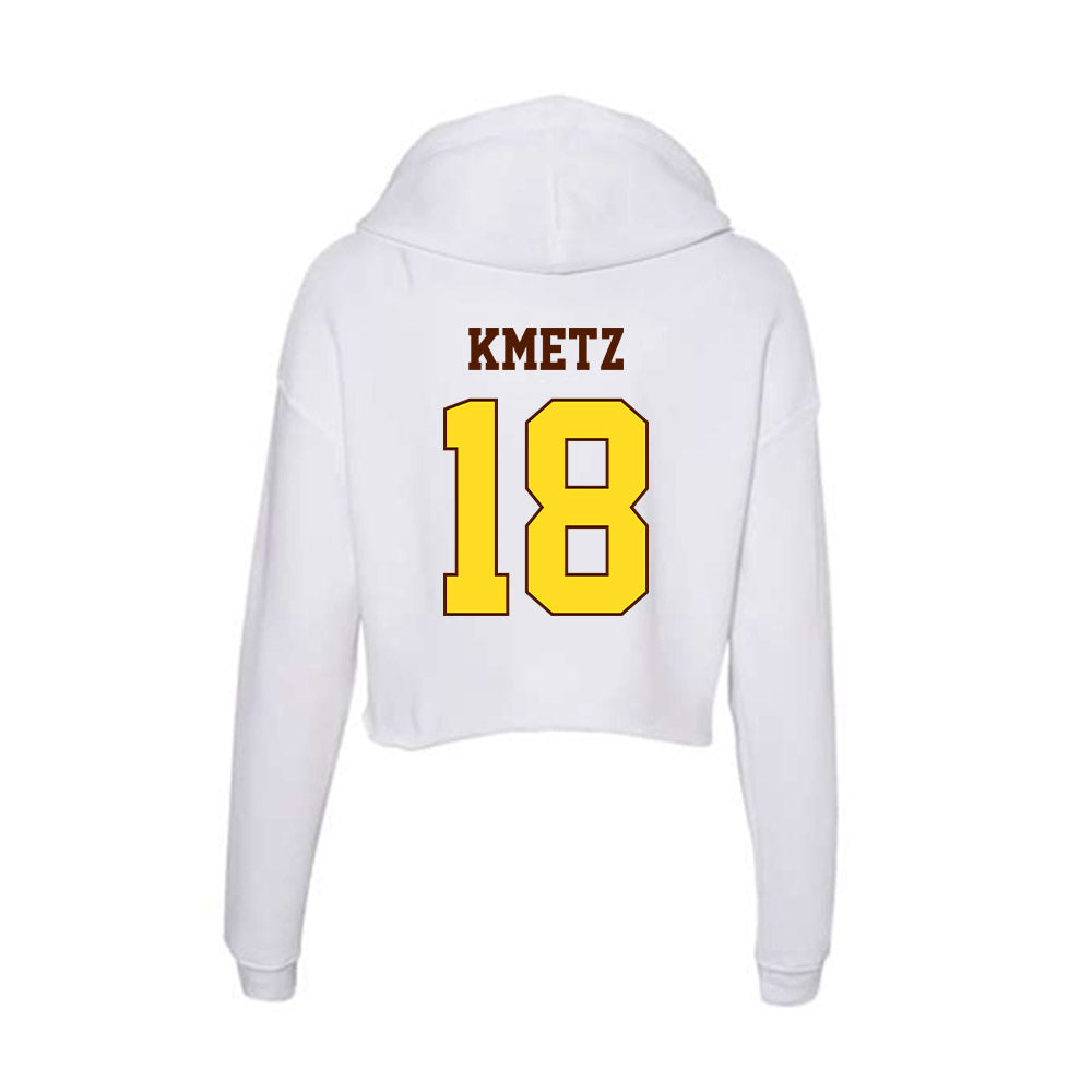Western Michigan - NCAA Women's Volleyball : Maddie Kmetz - Women's Crop Fleece Hoodie-1