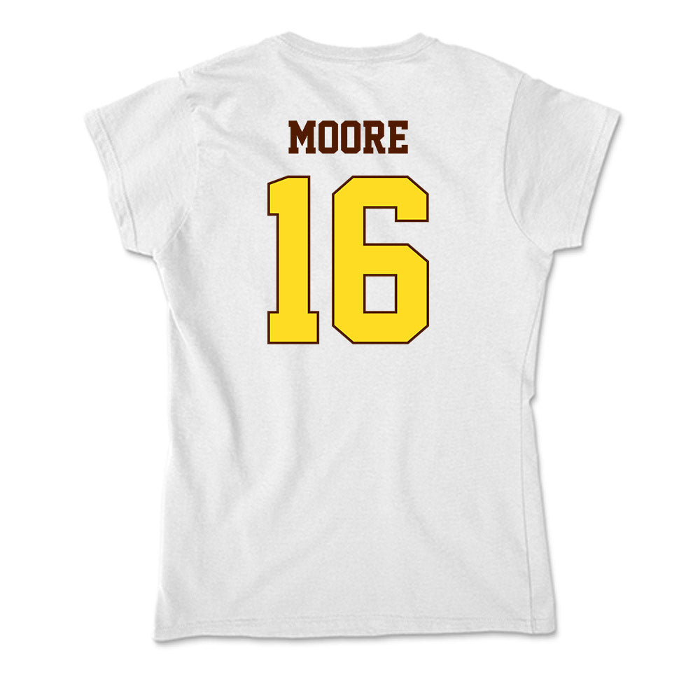 Western Michigan - NCAA Football : Brodon Moore - Soft Style Women’s T-Shirt-1