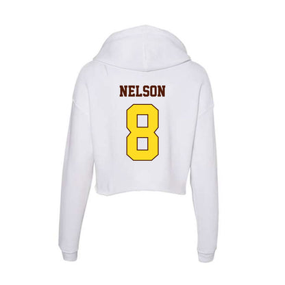 Western Michigan - NCAA Football : Egypt Nelson - Women's Crop Fleece Hoodie-1