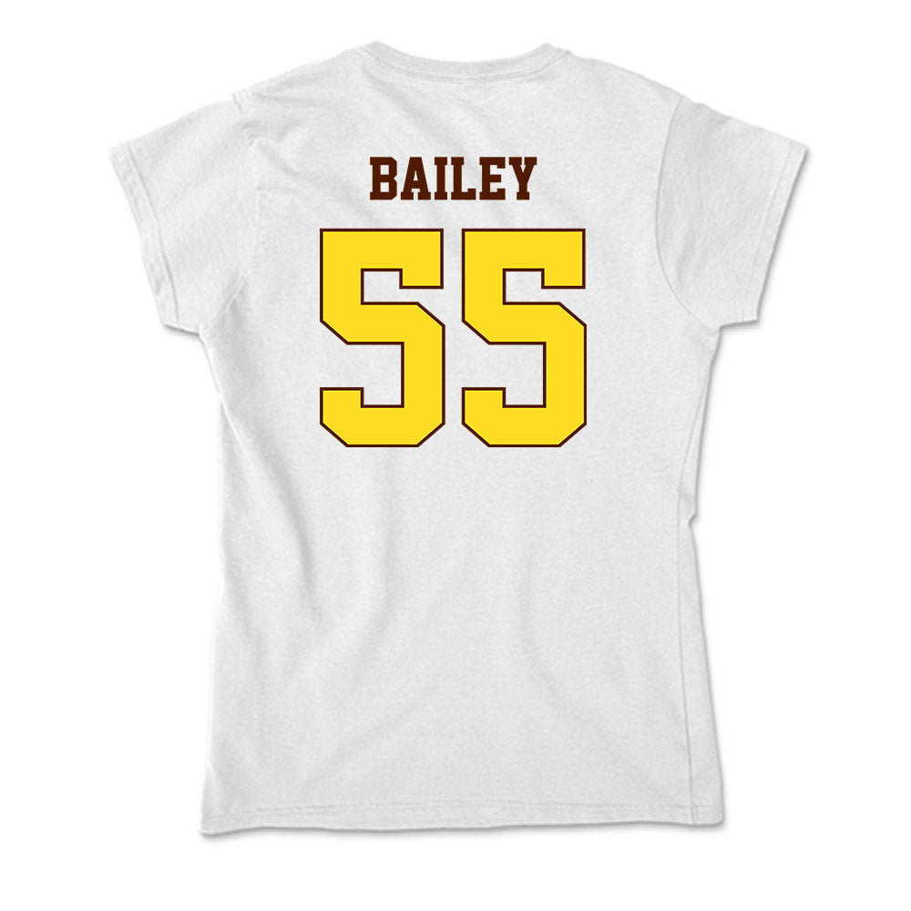 Western Michigan - NCAA Football : Jacob Bailey - Soft Style Women’s T-Shirt-1