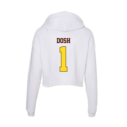 Western Michigan - NCAA Football : Jaxson Dosh - Women's Crop Fleece Hoodie-1