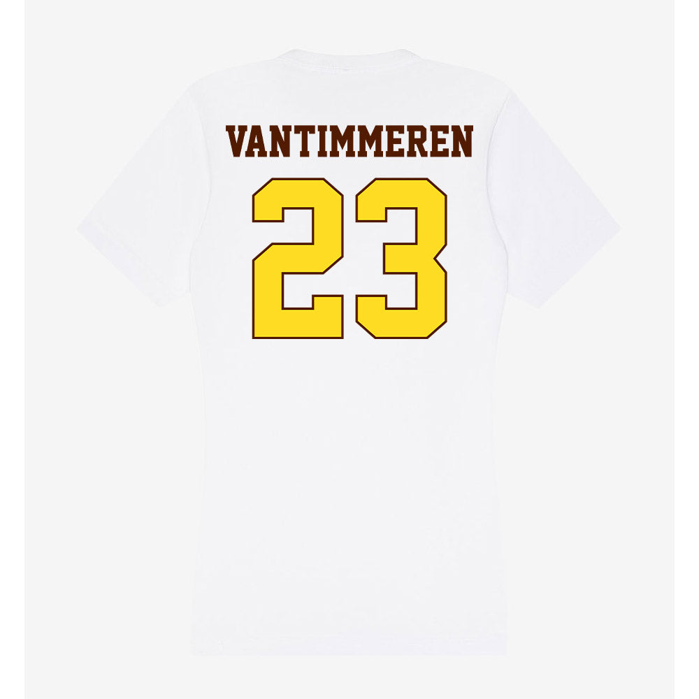 Western Michigan - NCAA Women's Basketball : Emily Vantimmeren - Women's V-Neck T-Shirt-1