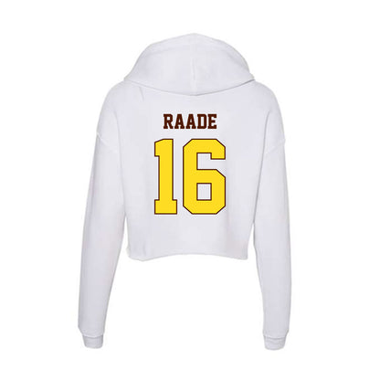 Western Michigan - NCAA Baseball : Trevor Raade - Women's Crop Fleece Hoodie-1