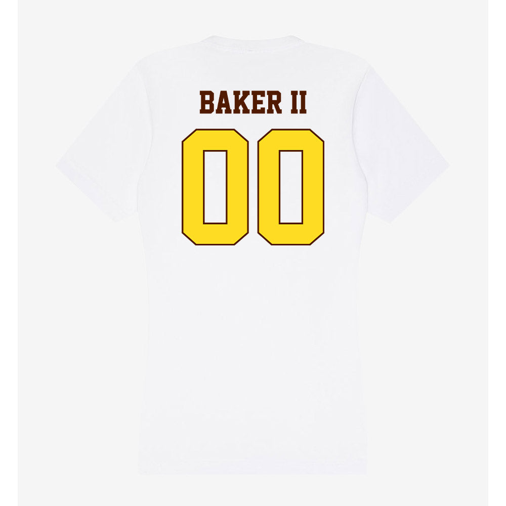 Western Michigan - NCAA Football : Max Baker II - Women's V-Neck T-Shirt-1