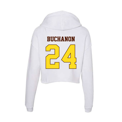 Western Michigan - NCAA Women's Basketball : Kaylyn Buchanon - Women's Crop Fleece Hoodie-1
