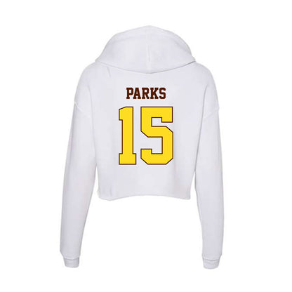 Western Michigan - NCAA Football : Adam Parks - Women's Crop Fleece Hoodie-1