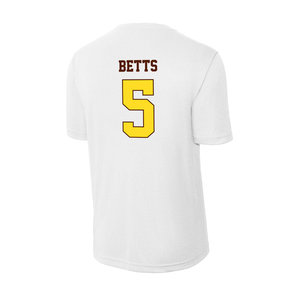 Western Michigan - NCAA Football : Justyce Betts - Activewear T-Shirt-1