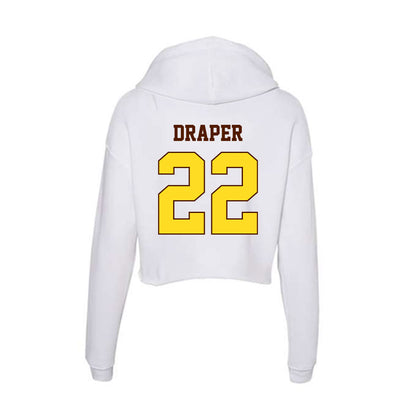 Western Michigan - NCAA Men's Basketball : Ramere Draper - Women's Crop Fleece Hooded Sweatshirt-1