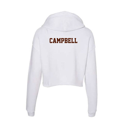 Western Michigan - NCAA Baseball : Brendan Campbell - Women's Crop Fleece Hooded Sweatshirt-1