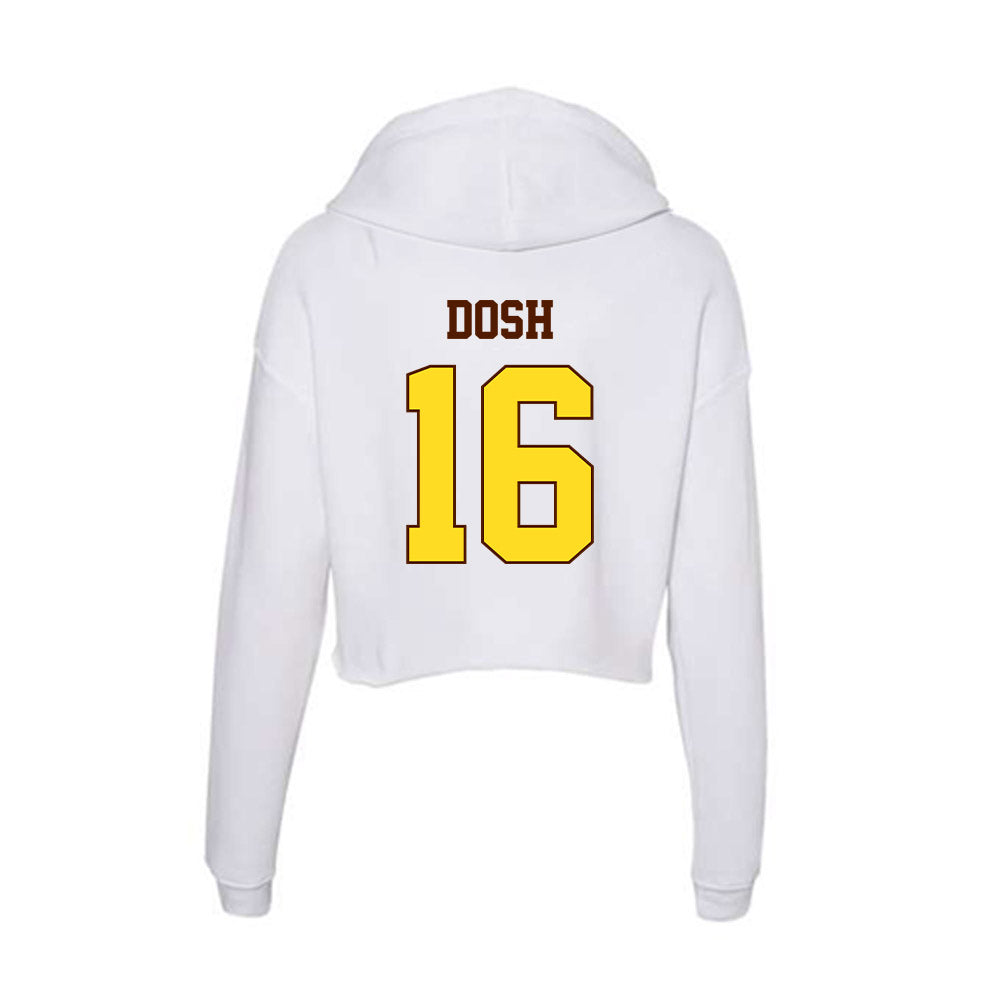 Western Michigan - NCAA Football : Jaxson Dosh - Women's Crop Fleece Hoodie-1