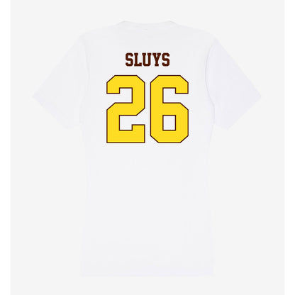 Western Michigan - NCAA Men's Ice Hockey : Jamison Sluys - Women's V-Neck T-Shirt-1