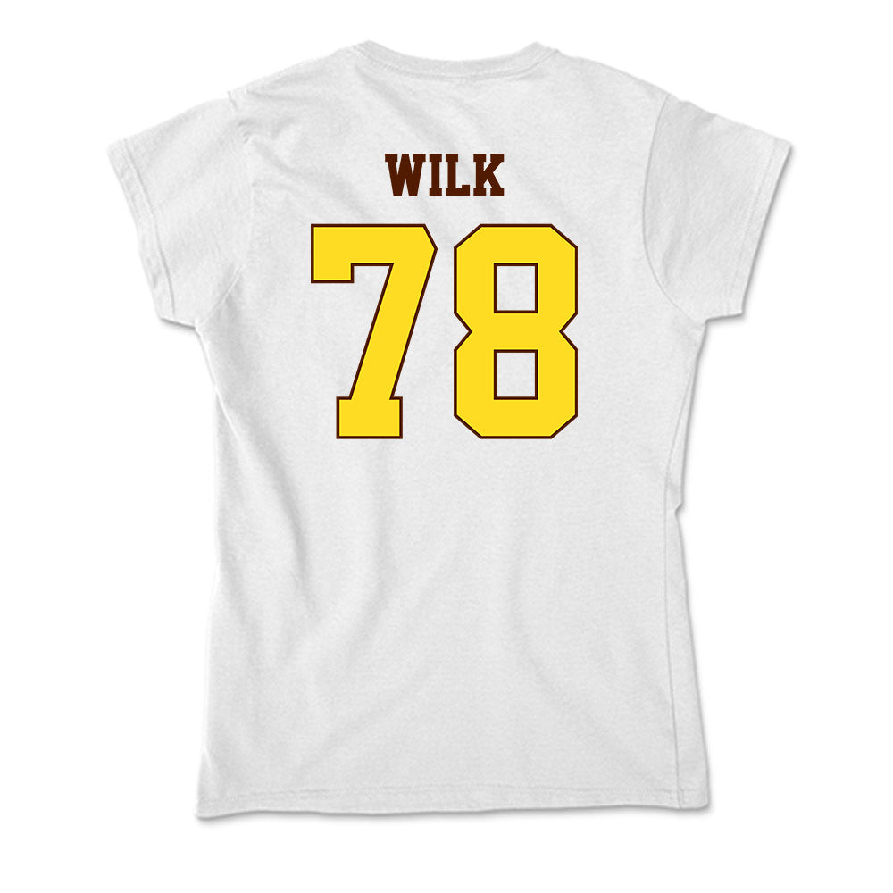 Western Michigan - NCAA Football : Jacob Wilk - Soft Style Women’s T-Shirt-1