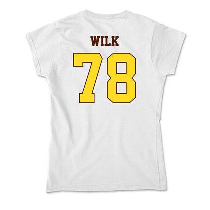 Western Michigan - NCAA Football : Jacob Wilk - Soft Style Women’s T-Shirt-1
