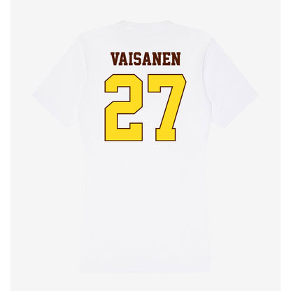 Western Michigan - NCAA Men's Ice Hockey : Joona Vaisanen - Women's V-Neck T-Shirt-1