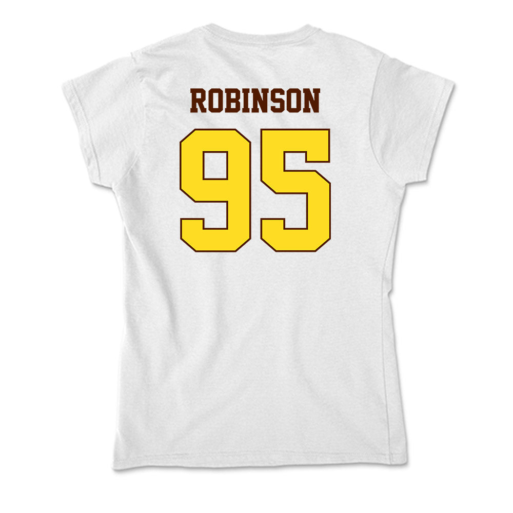 Western Michigan - NCAA Football : DeShawn Robinson - Soft Style Women’s T-Shirt-1