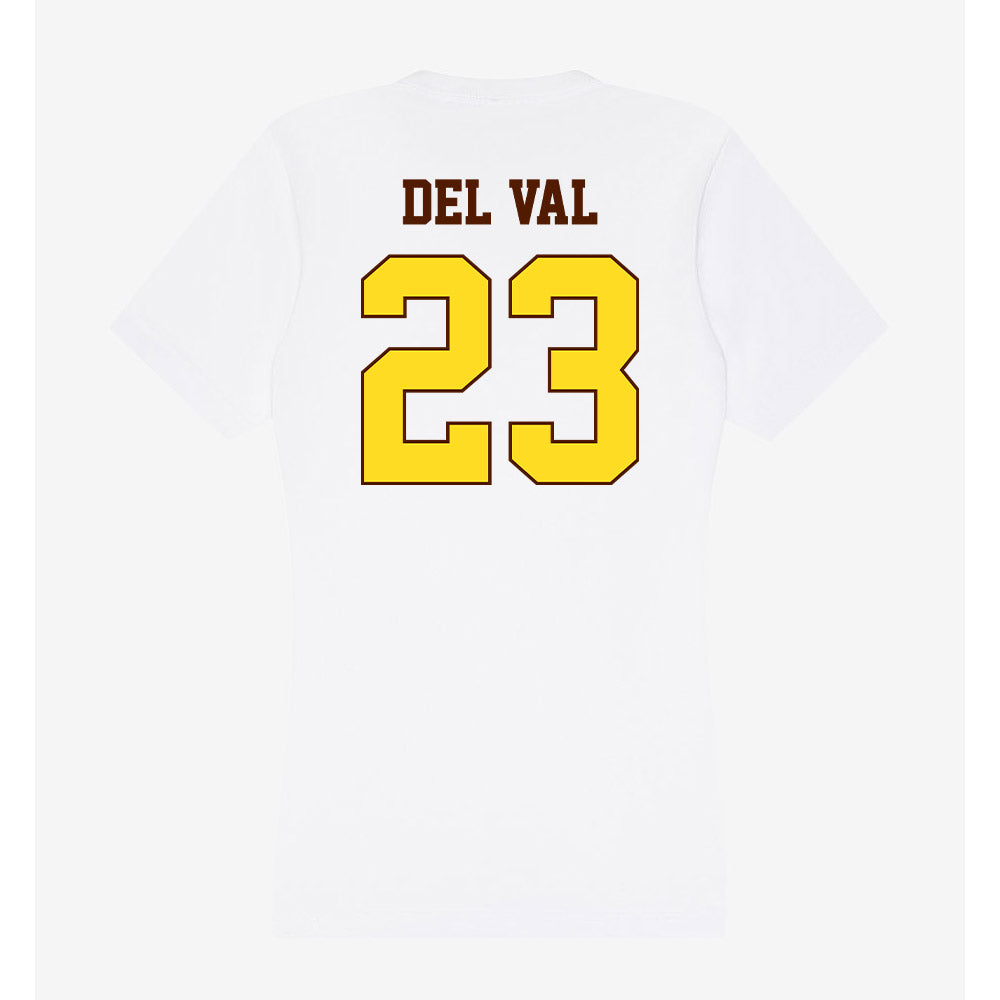 Western Michigan - NCAA Softball : Alysa Del Val - Women's V-Neck T-Shirt-1