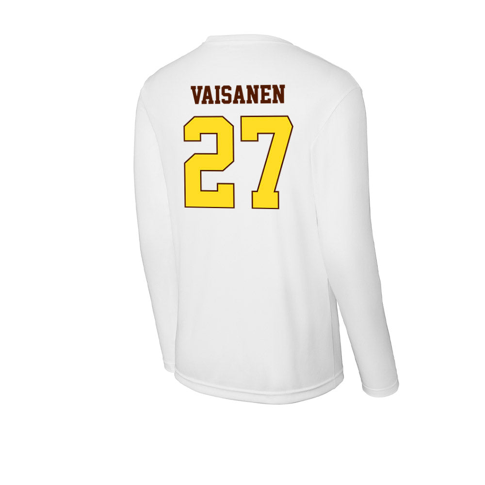 Western Michigan - NCAA Men's Ice Hockey : Joona Vaisanen - Activewear Long Sleeve T-Shirt-1