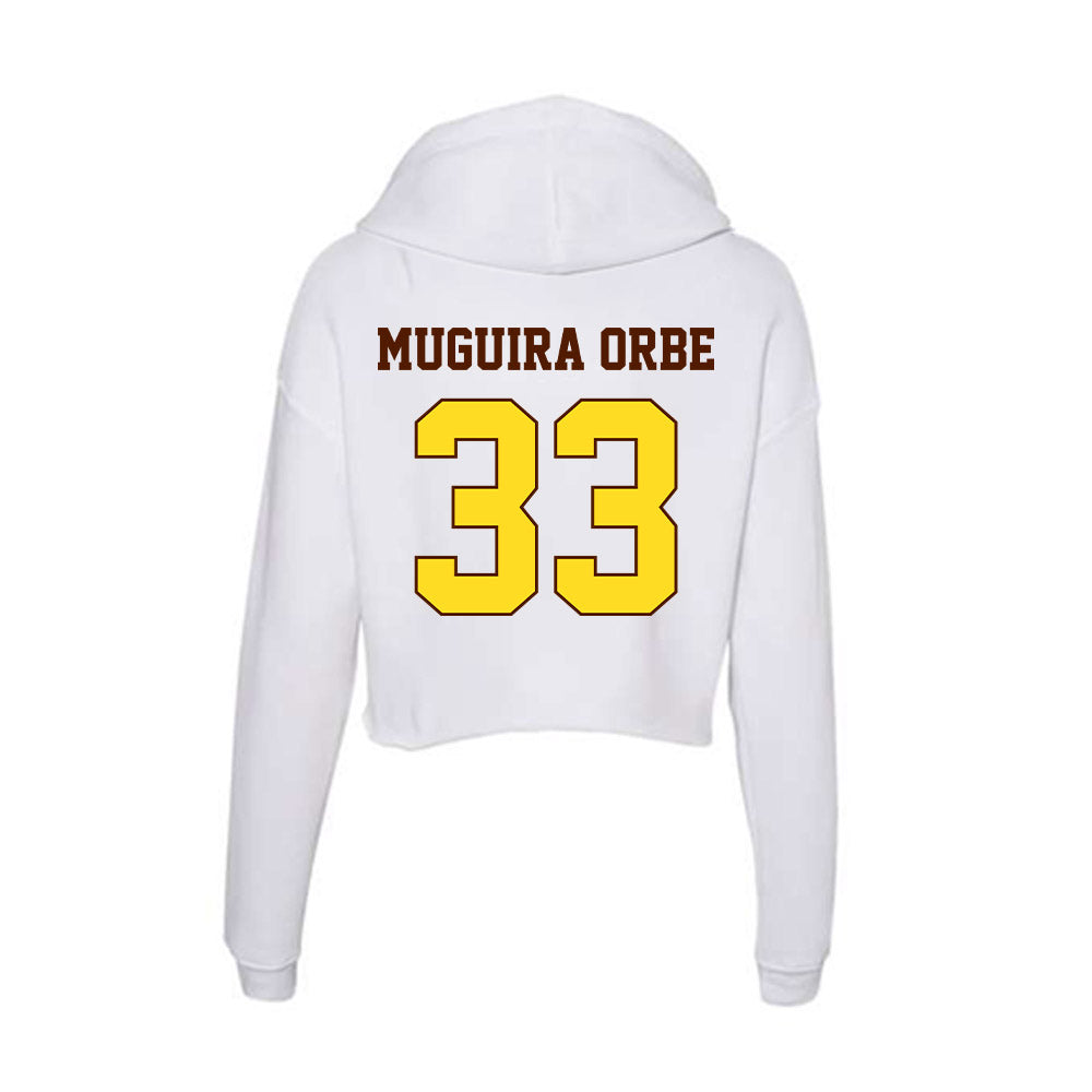 Western Michigan - NCAA Women's Basketball : Nile Muguira Orbe - Women's Crop Fleece Hooded Sweatshirt-1