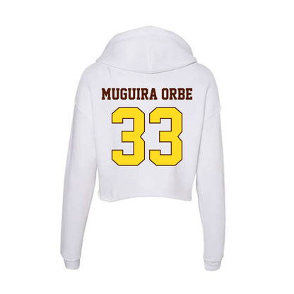 Western Michigan - NCAA Women's Basketball : Nile Muguira Orbe - Women's Crop Fleece Hooded Sweatshirt-1