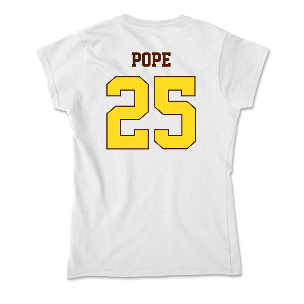 Western Michigan - NCAA Football : Joey Pope - Soft Style Women’s T-Shirt-1