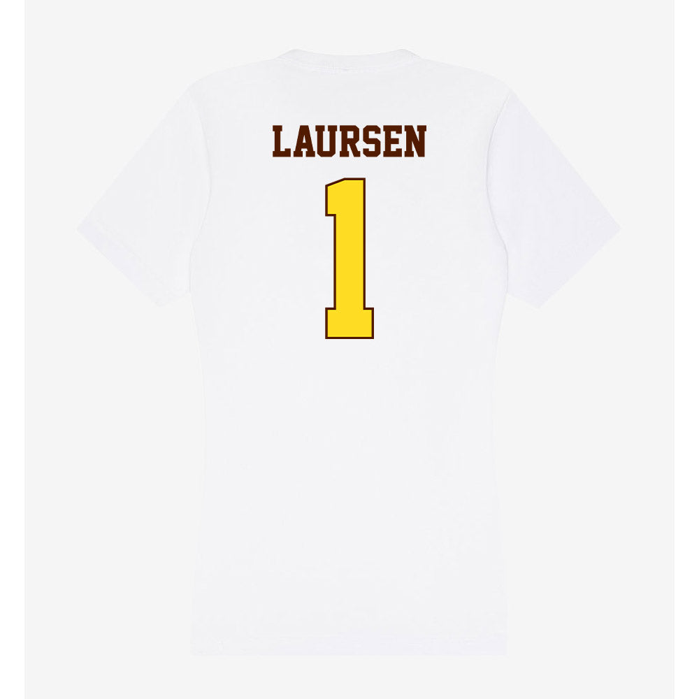 Western Michigan - NCAA Men's Ice Hockey : Kirk Laursen - Women's V-Neck T-Shirt-1