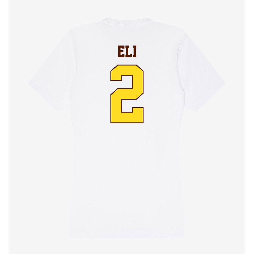 Western Michigan - NCAA Men's Basketball : Joshua Eli - Women's V-Neck T-Shirt-1