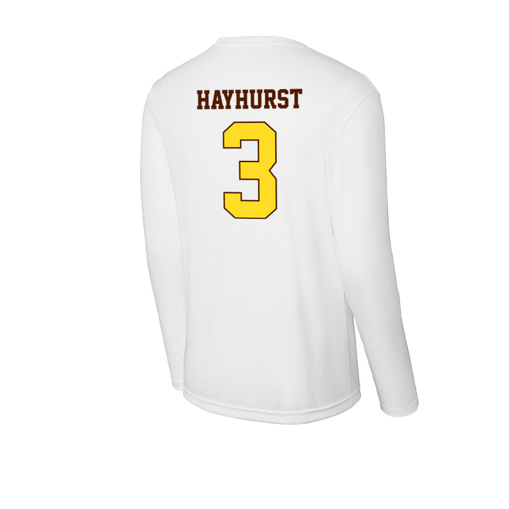 Western Michigan - NCAA Men's Basketball : Tanner Hayhurst - Activewear Long Sleeve T-Shirt-1