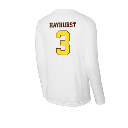 Western Michigan - NCAA Men's Basketball : Tanner Hayhurst - Activewear Long Sleeve T-Shirt-1