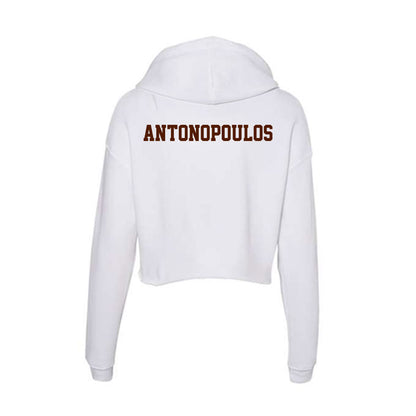 Western Michigan - NCAA Men's Tennis : Alex Antonopoulos - Women's Crop Fleece Hoodie-1